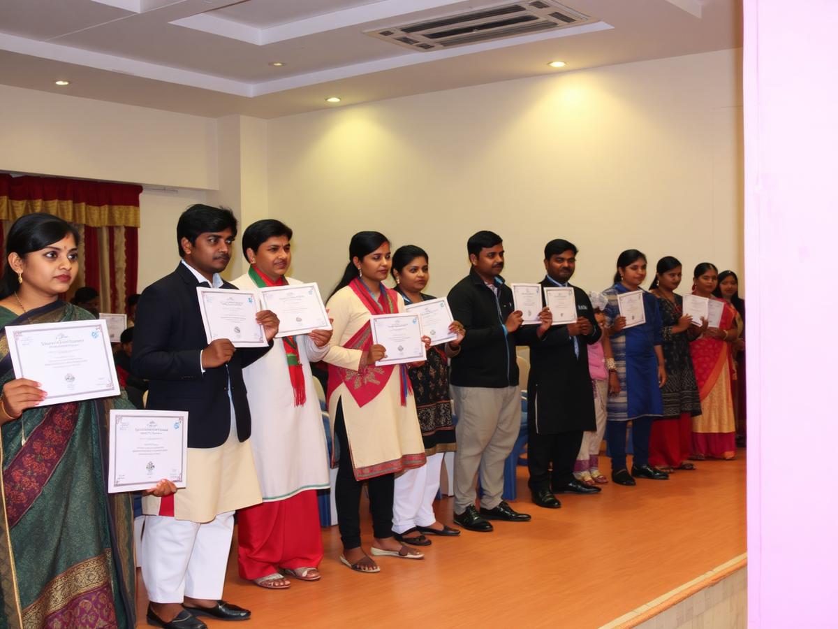 Certificate distribution ceremony