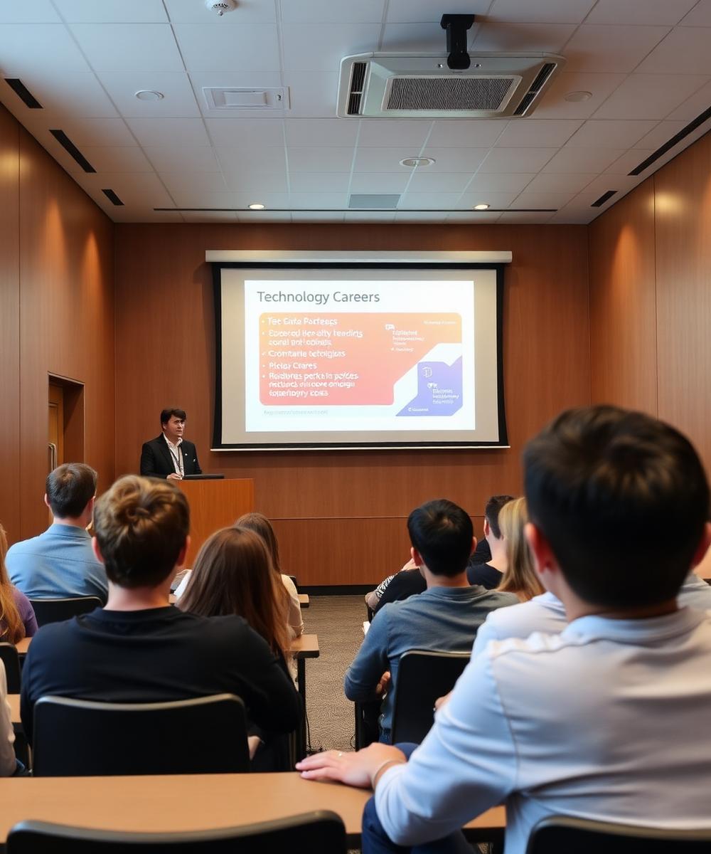 Career seminar in progress